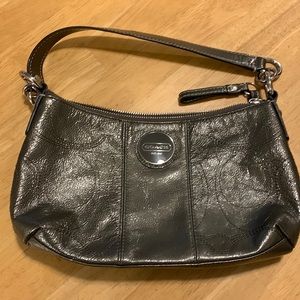 Metallic coach purse small